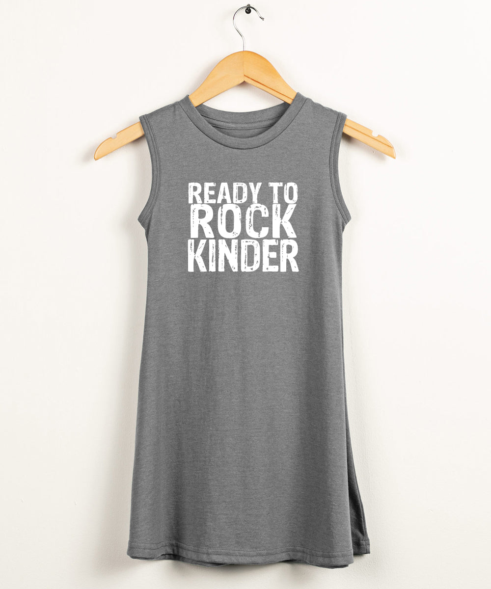 'Ready to Rock Kinder' Tank Dress