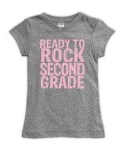 'Ready to Rock Second Grade' Fitted Tee