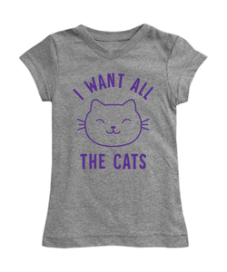 "I want all the cats" Fitted Tee