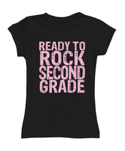 'Ready to Rock Second Grade' Fitted Tee