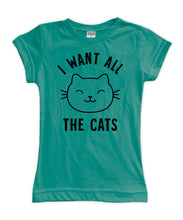 "I want all the cats" Fitted Tee