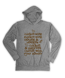 'Chicken Wing' Lightweight Hoodie