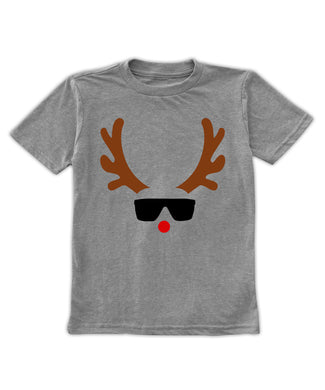 Heather Gray Cool Reindeer Tee