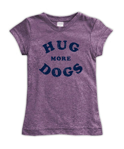 'Hug More Dogs' Fitted Tee