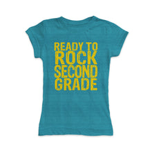 'Ready to Rock Second Grade' Fitted Tee